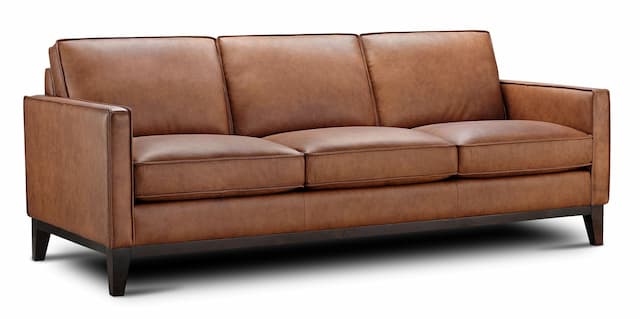 Pimlico Contemporary 100% Top Grain Leather Sofa