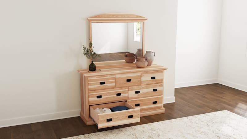 Amish Highlands 7 Drawer Dresser