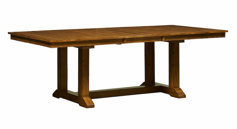 Bennett 72" - 92" Trestle Table with (1) 20" Self-Storing Leaf