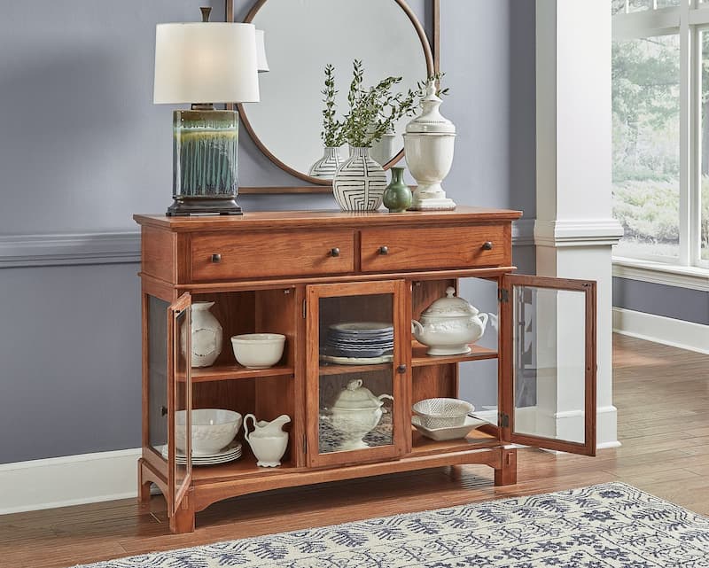 Laurelhurst 54" Server, Mission Oak Finish