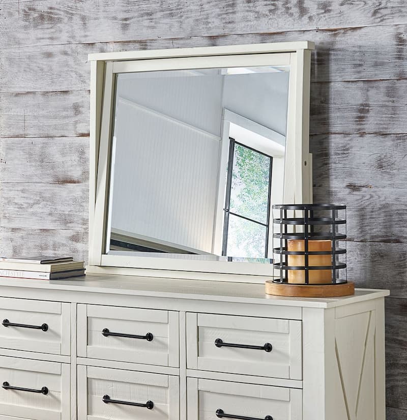 Sun Valley Mirror, White Finish