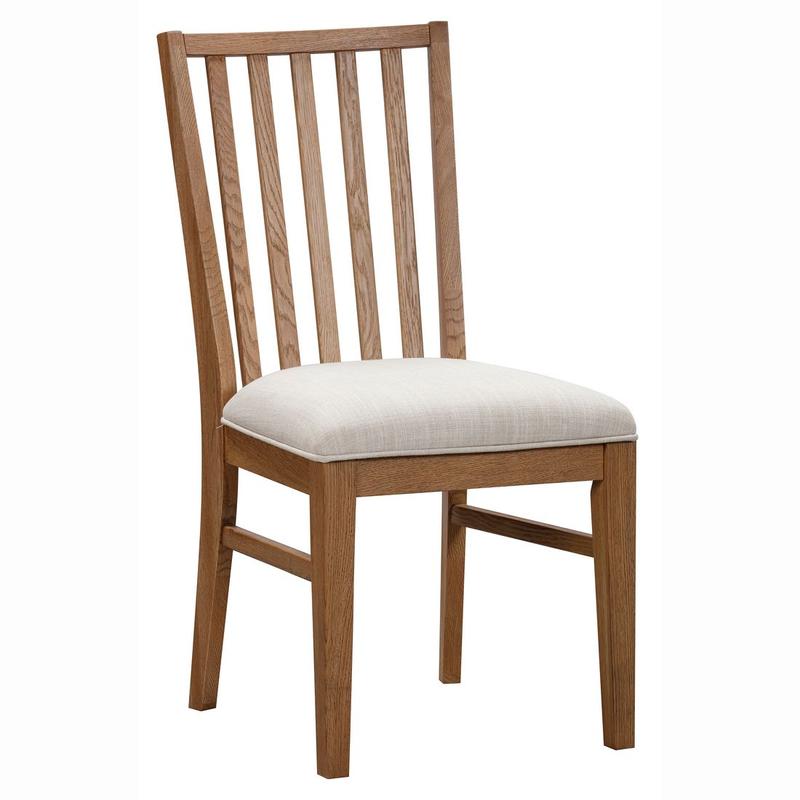 Weston Slatback Chair with Upholstered Seat (2 pack)