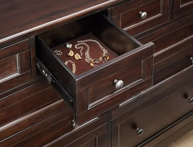 Westlake Master Dresser, Dark Mahogany Finish