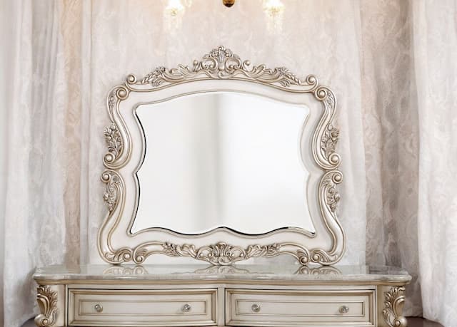 Gorsedd Golden Ivory Finish Mirror