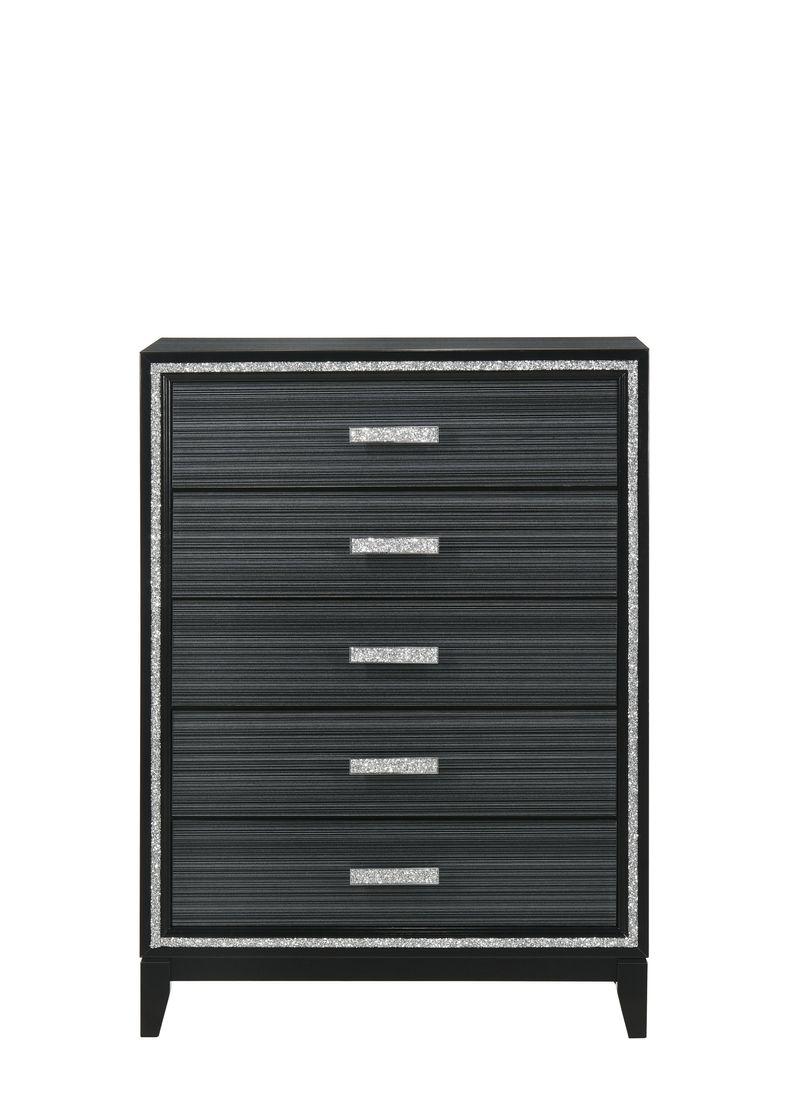 Haiden Weathered Black Finish Chest