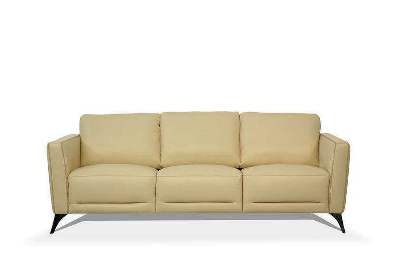 Malaga Cream Top Grain Leather Sofa