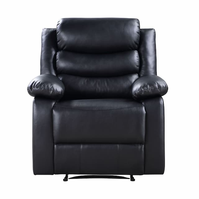 Eilbra Black Synthetic Leather Power Motion Recliner