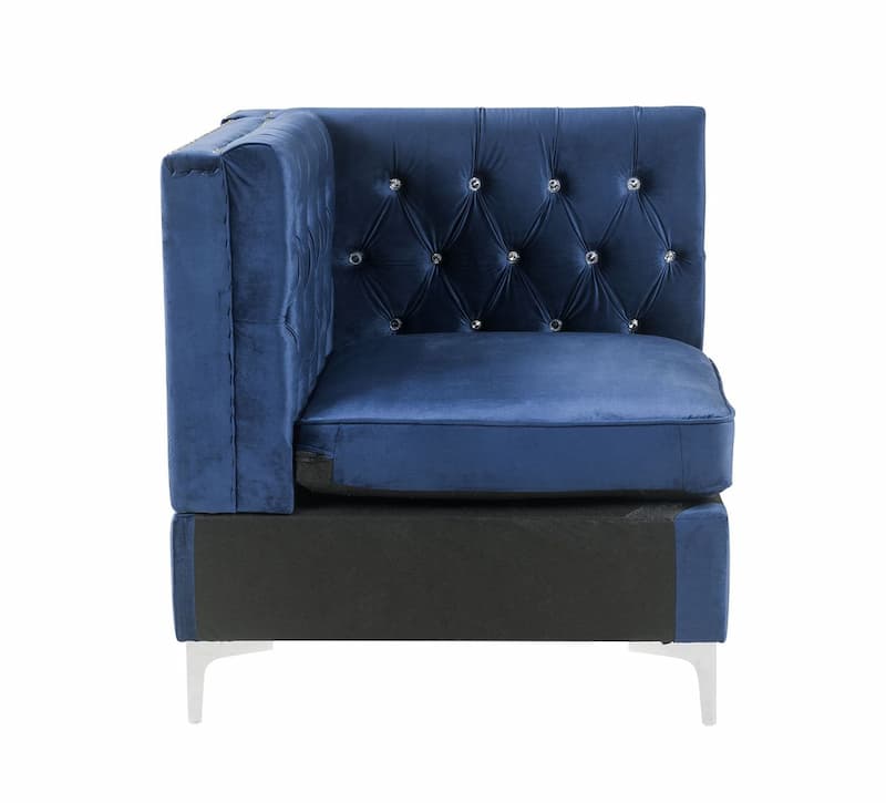 Jaszira Blue Velvet Modular - Wedge