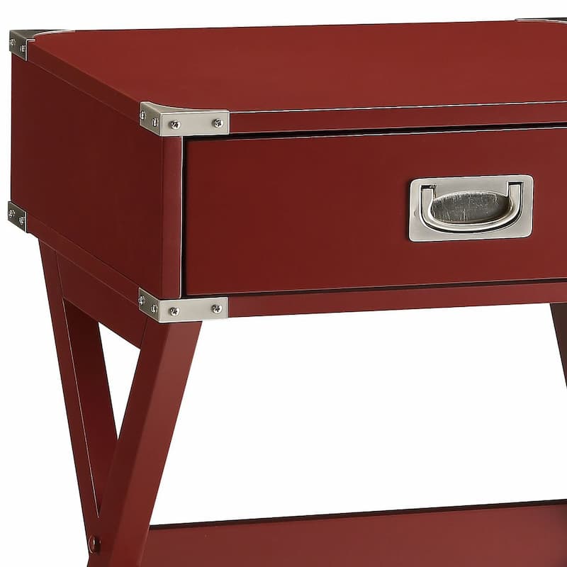 Babs Red Accent Table