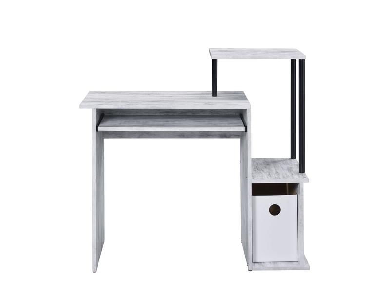 Lyphre Antique White & Black Finish Computer Desk