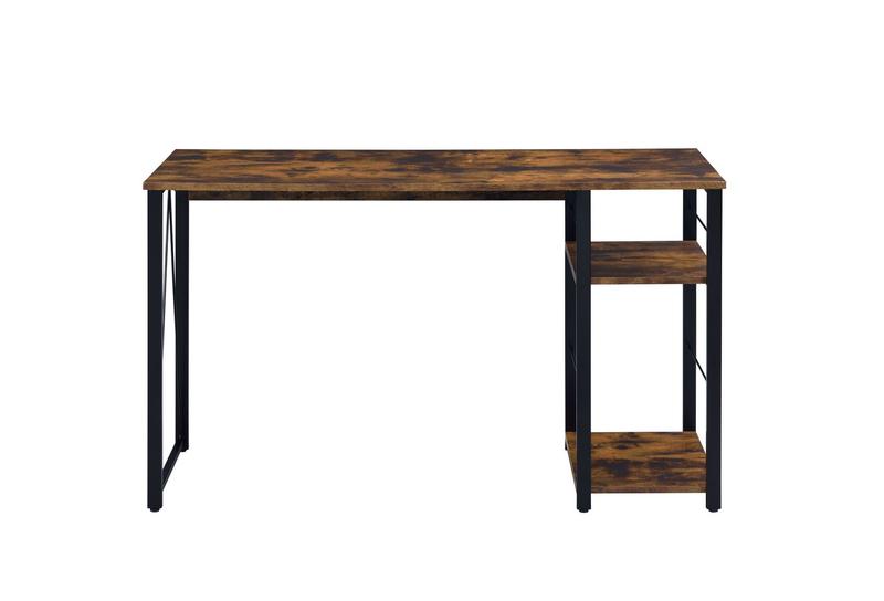 Vadna Weathered Oak & Black Finish Writing Desk