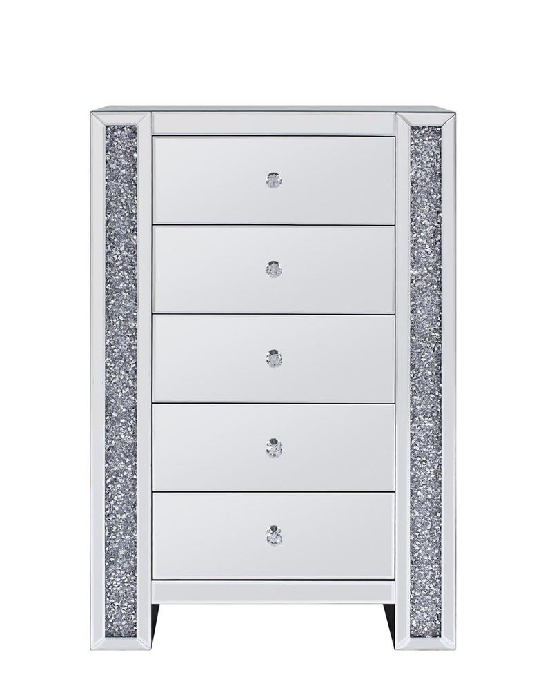Noralie Mirrored & Faux Diamonds Cabinet