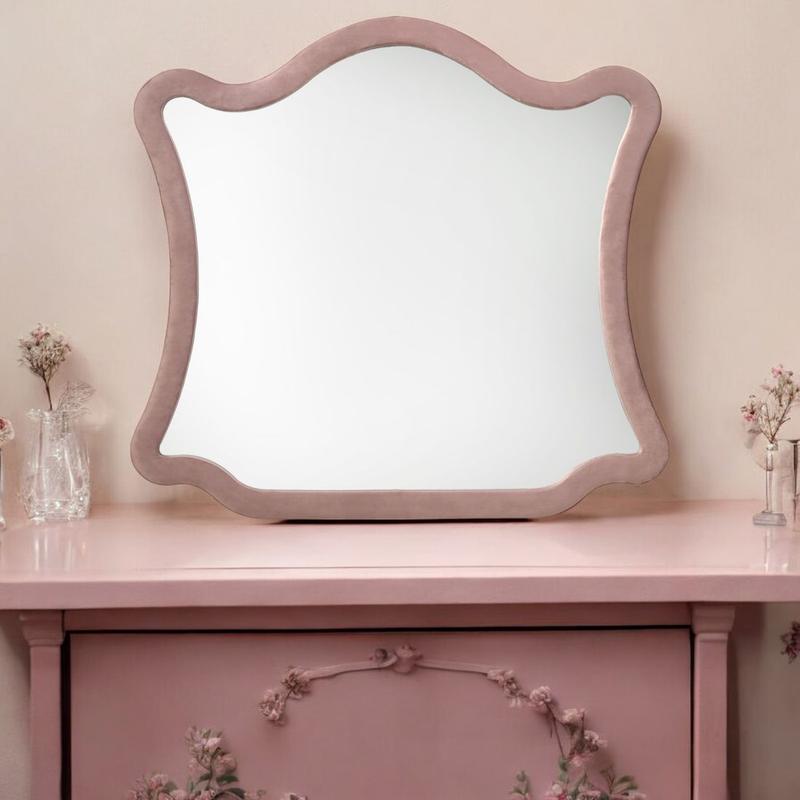 Salonia Pink Velvet Mirror