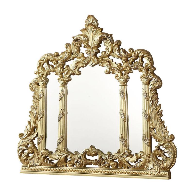 Cabriole Gold Finish Mirror