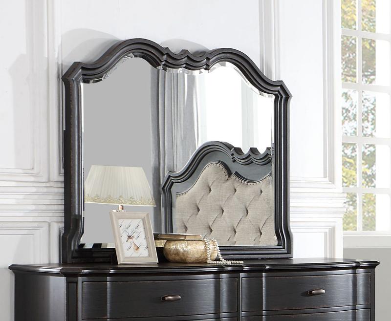 Chelmsford Black Antique Finish Mirror