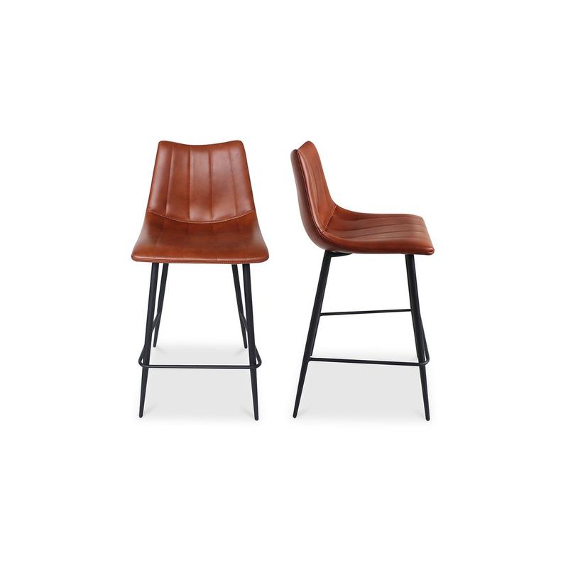 ALIBI COUNTER STOOL BROWN-SET OF TWO