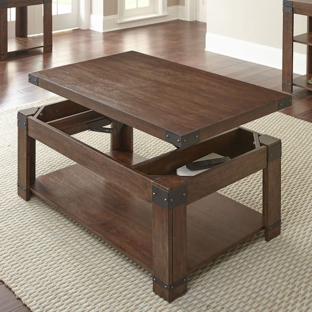 Arusha Lift Top Cocktail Table With Casters