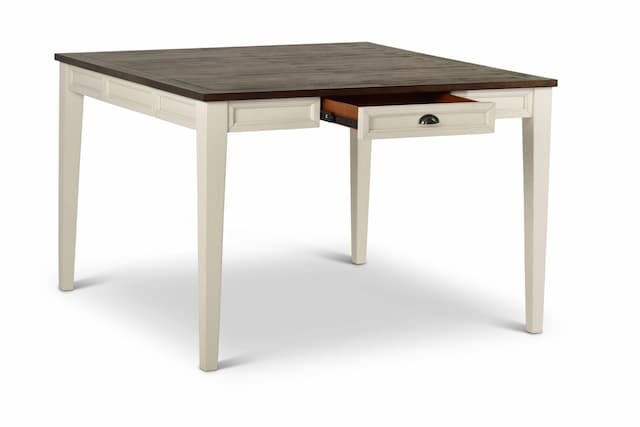 Cayla Counter Table Dark Oak/White