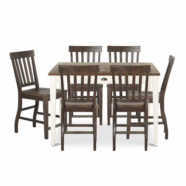 Cayla 7 Pc Counter Height Dining Set