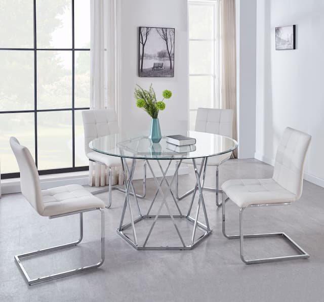 Escondido 5pc Dining Set - White