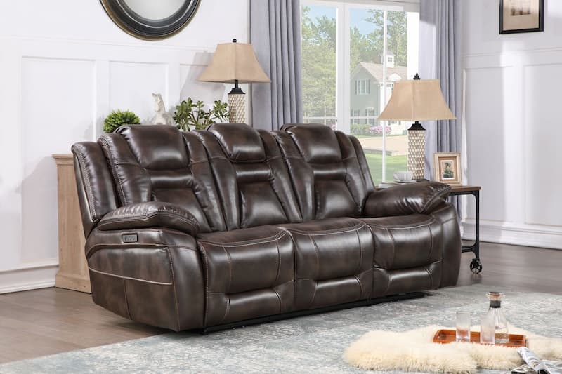 Oportuna Dual Power Sofa With/Drop Down Table