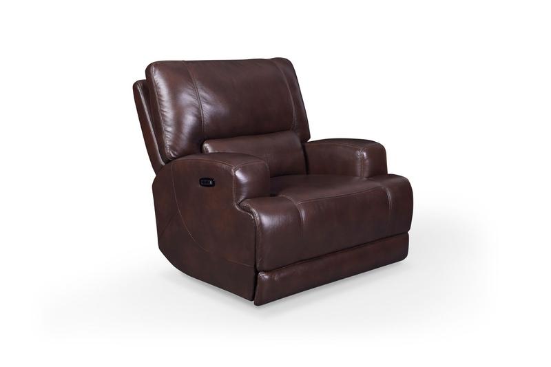 Tahoe Dual Power Zero Gravity Leather Recliner, Coffee