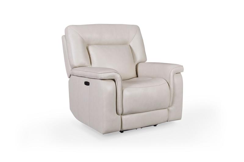 Austin Dual Power Zero Gravity Leather Recliner, Dove