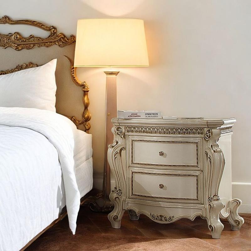 Picardy Antique Pearl Nightstand