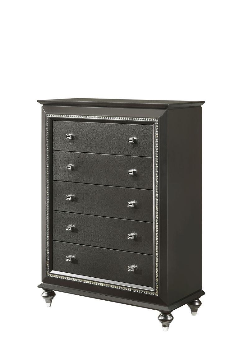Kaitlyn Metallic Gray Chest