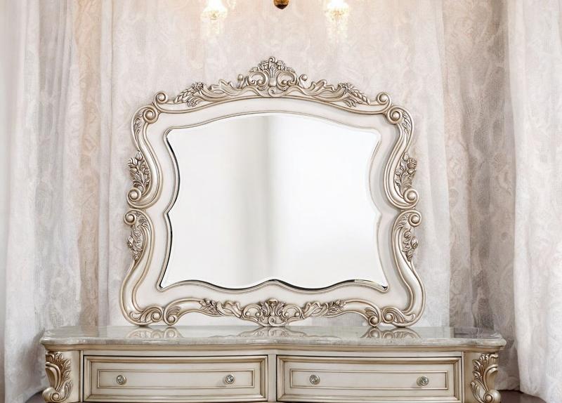 Gorsedd Golden Ivory Finish Mirror