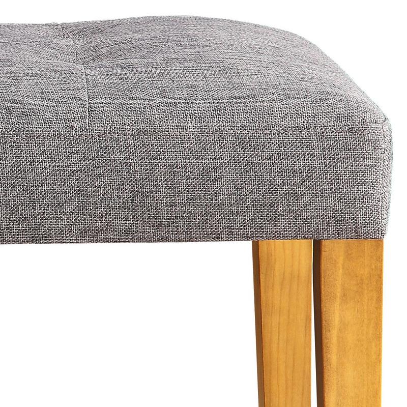 Charla Gray & Oak Bench