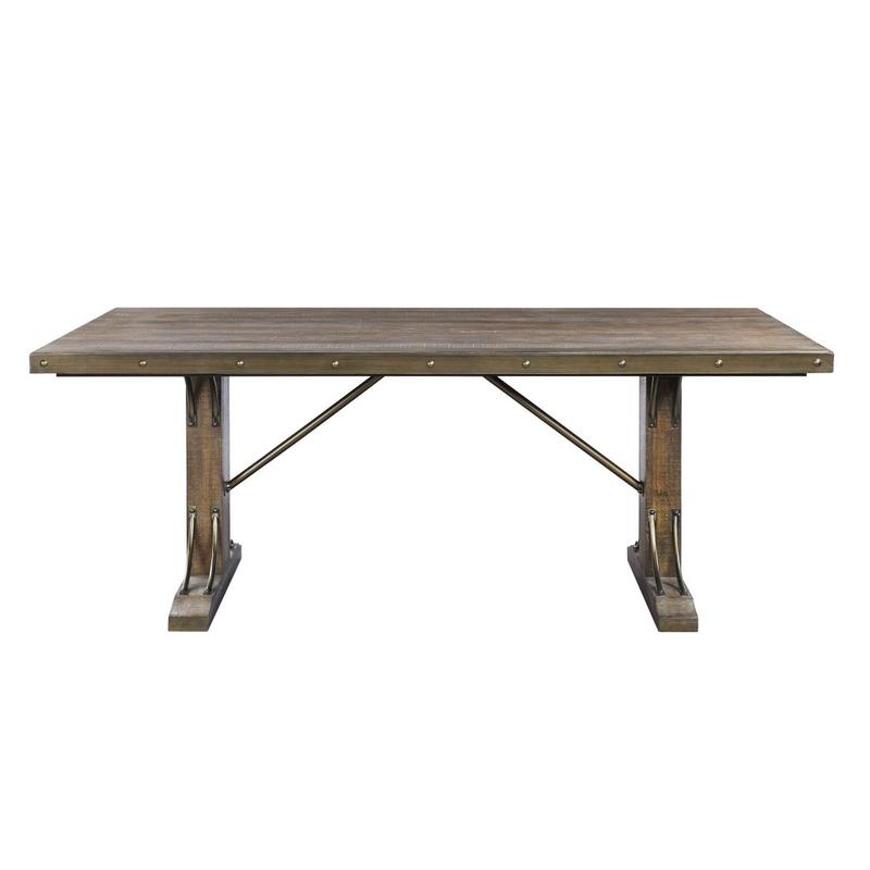Raphaela Weathered Cherry Finish Dining Table