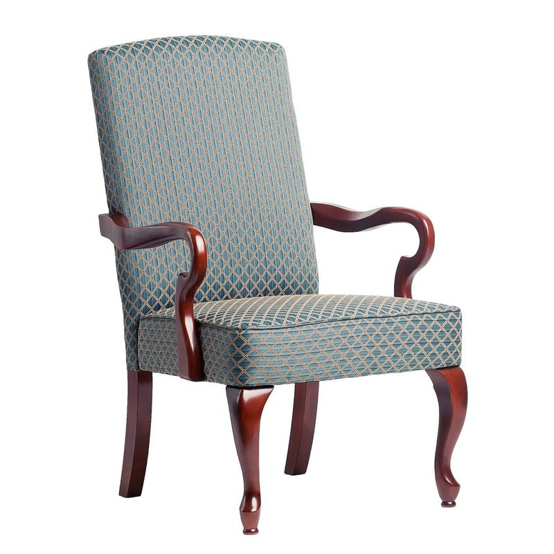 Derby Blue Gooseneck Arm Chair