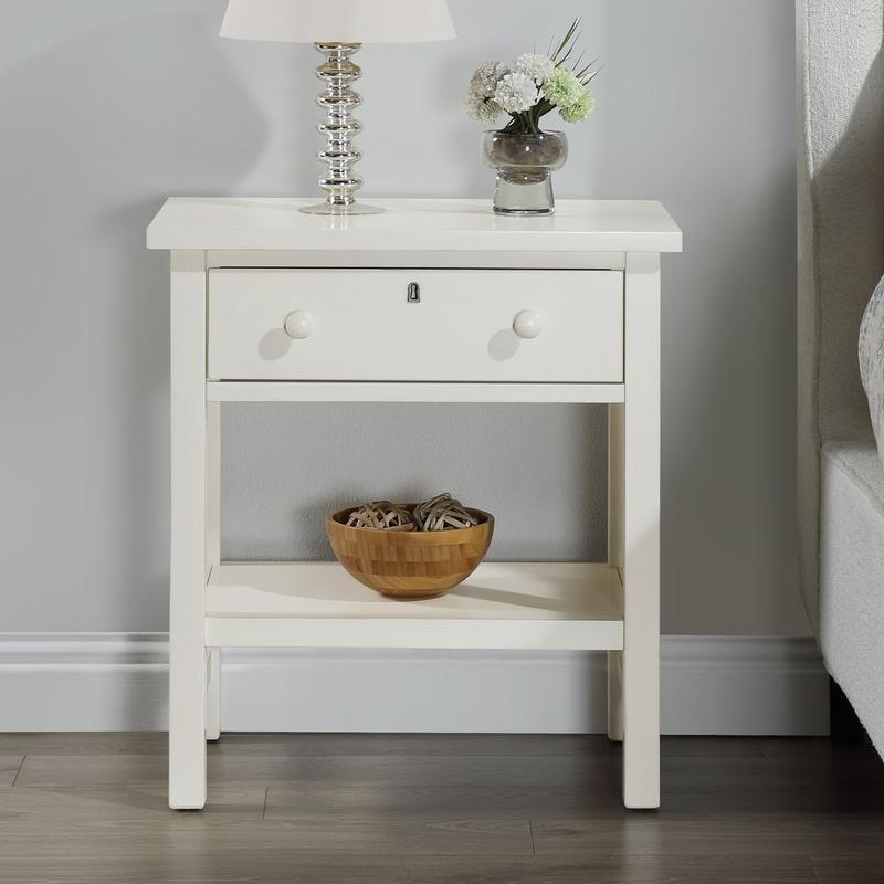 Franklen 1-drawer Storage Nightstand - Antique White