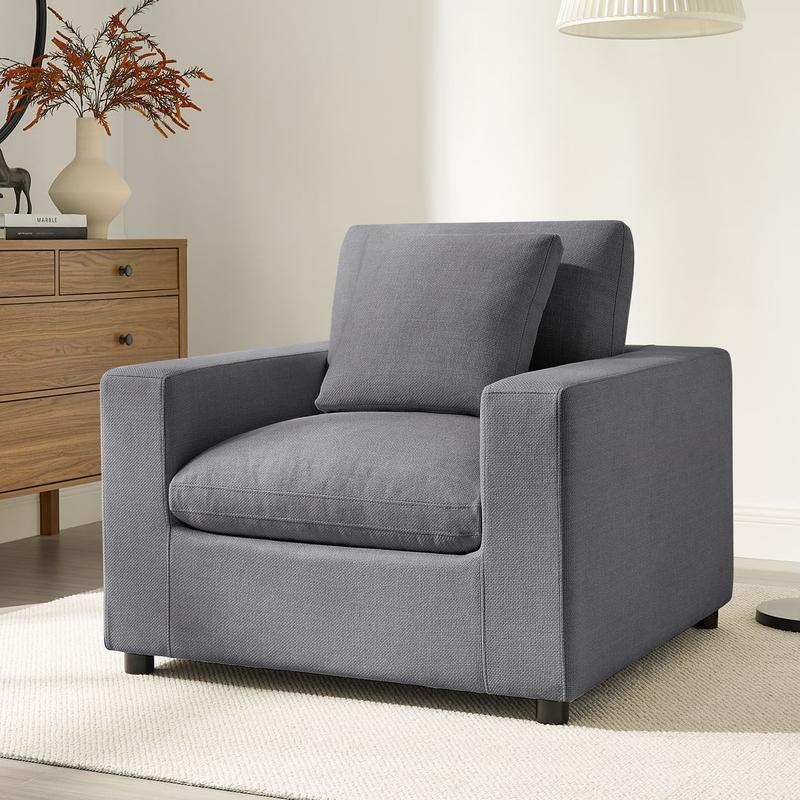 Casella Modern Armchair - Charcoal