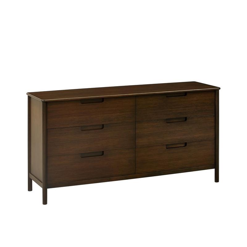 Weston Six Drawer Dresser, Black Walnut