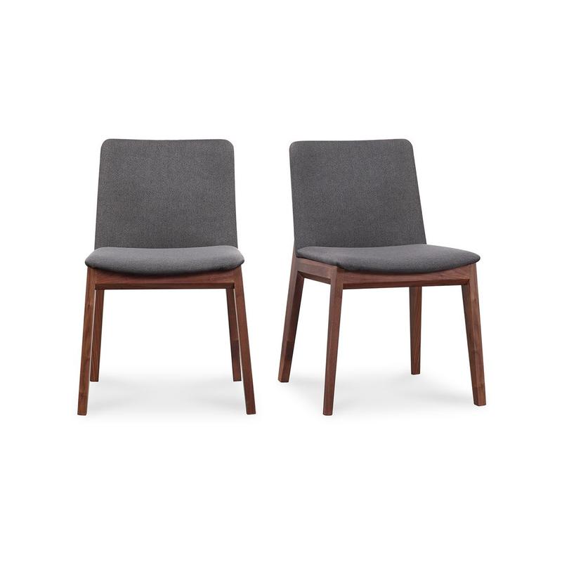 DECO DINING CHAIR GREY-SET OF TWO