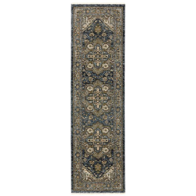 Aberdeen 1144Q Blue/ Taupe Indoor Area Rug