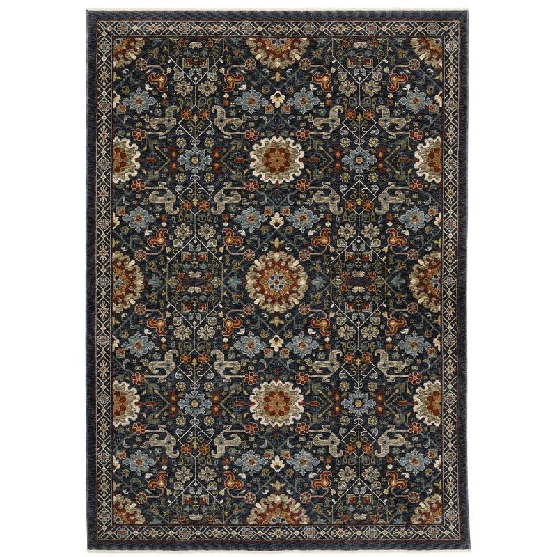 Aberdeen 006B1 Blue/ Multi Indoor Area Rug - 2' x 3'