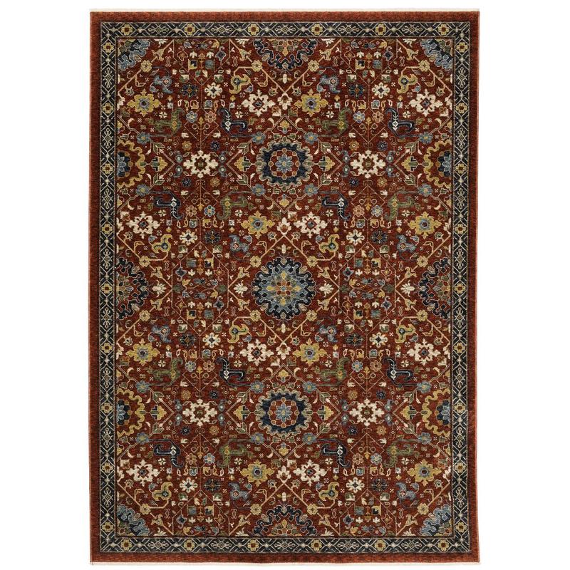 Aberdeen 006R1 Red/ Multi Indoor Area Rug - 2' x 3'