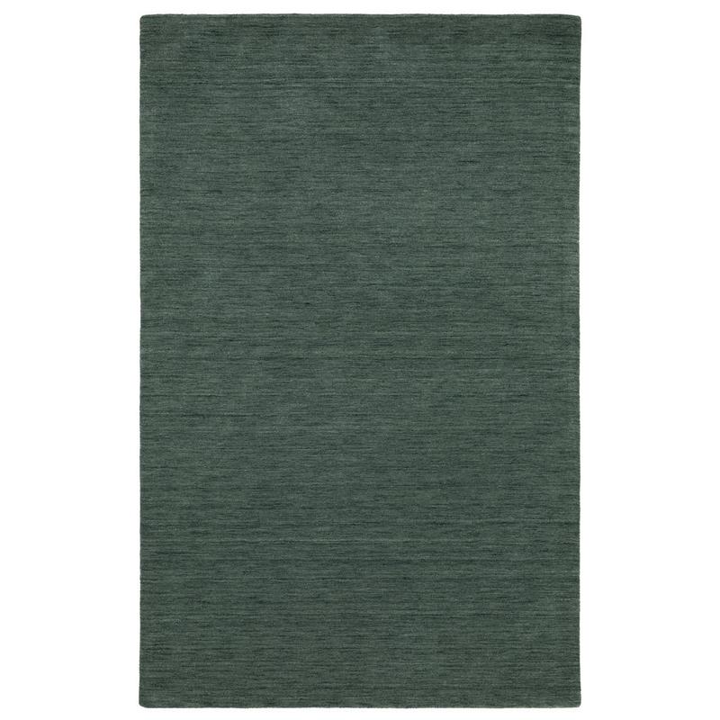 Aniston II 27121 Teal/Blue Hand-crafted Wool Area Rug - 5' x 8'