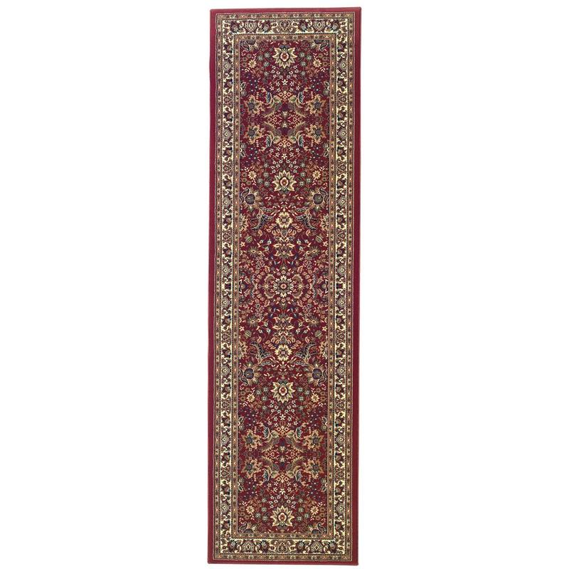 Ariana 113R3 Red/ Ivory Indoor Area Rug - 2'7" x 9'4"