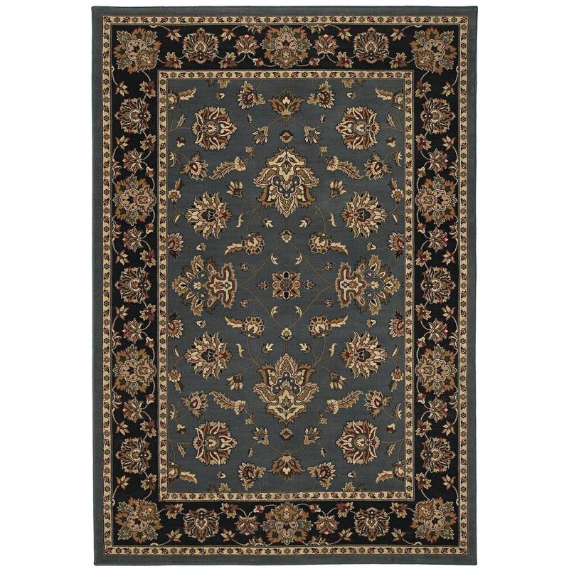 Ariana 623H3 Blue/ Black Indoor Area Rug - 4' x 5'9"