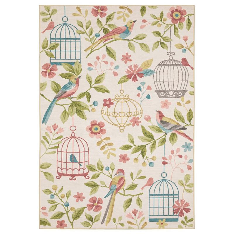 Fiji FIJ05 Beige/ Multi Machine Washable Indoor/Outdoor Area Rug - 3'6" x 5'6"