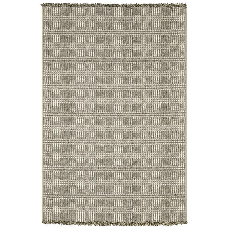 Gillian 163J4 Beige/ Black Ultimate Performance Area Rug - 6'7" x 9'2"