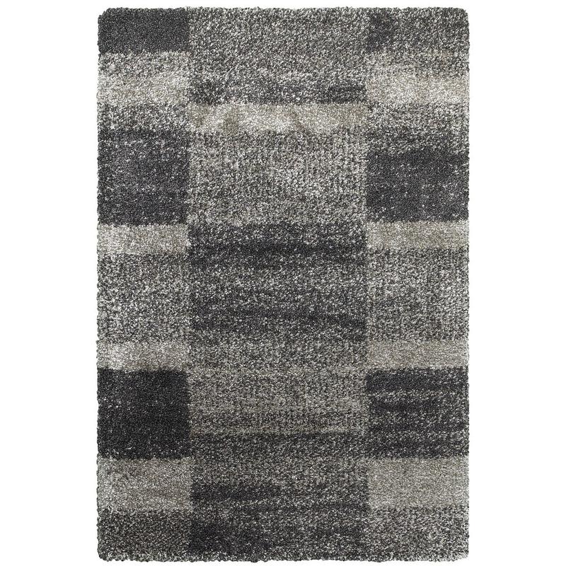 Henderson 531Z1 Grey/ Charcoal Indoor Area Rug - 3'10" x 5'5"