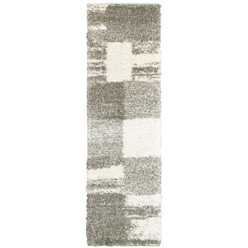 Henderson 5502H Ivory/ Grey Indoor Area Rug - 2'3" x 7'6"