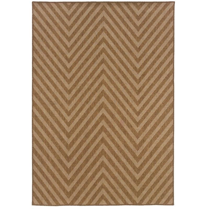Karavia 1330X Tan/ Light Tan Ultimate Performance Area Rug - 1'9" x 3'9"