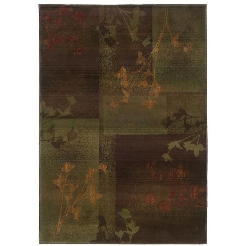 Kharma Ii 1048D Purple/ Green Indoor Area Rug - 9'9" x 12'2"