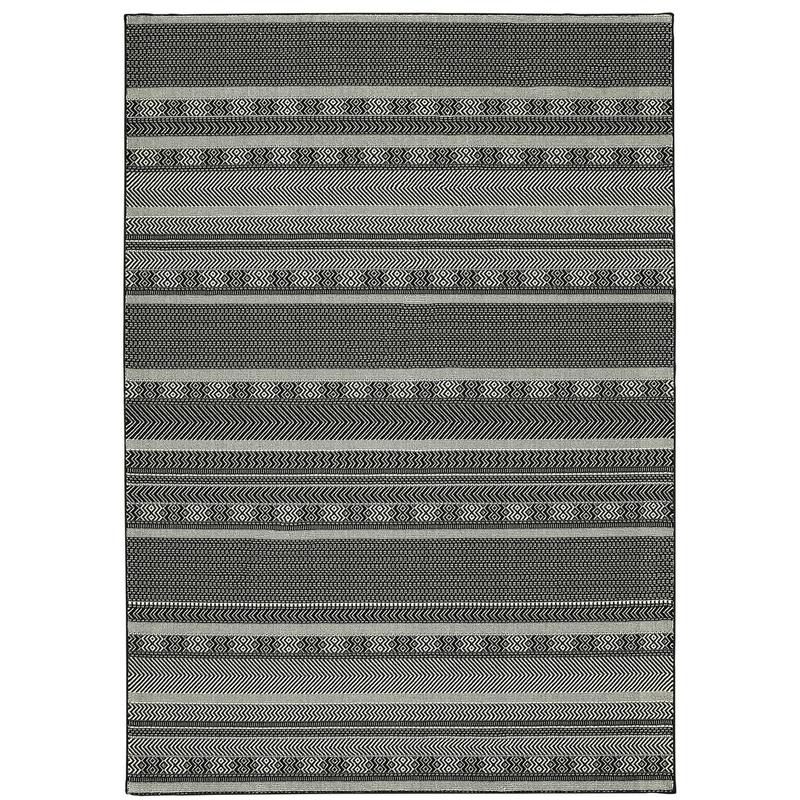 Luna 1802K Black/ Ivory Indoor Area Rug
